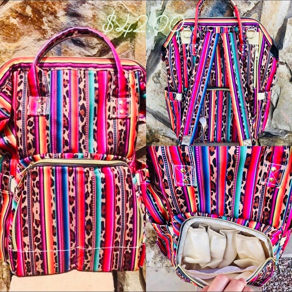 serape diaper backpack